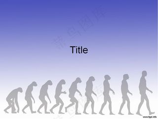 人类进化主题PPT模板