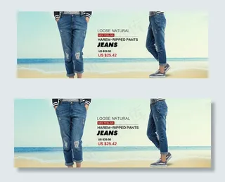 淘宝男士牛仔裤海报素材