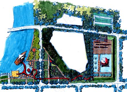 湖北某市景观规划分区一