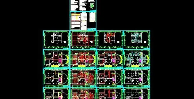 三层蓝田图书馆电气安装设计图
