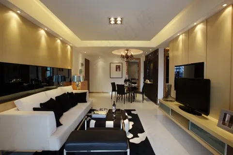 现代简约电视背景墙效果图