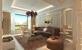 欧式风格客厅效果图图片