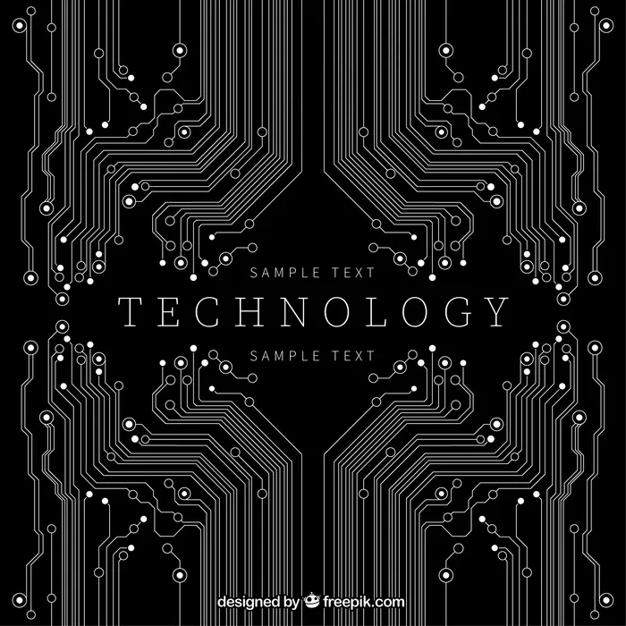 黑颜色技术背景ai矢量模版下载