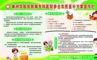 株洲华肤医院展板图片