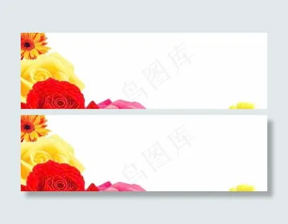 做欢迎牌时常用的鲜花边框psd ...