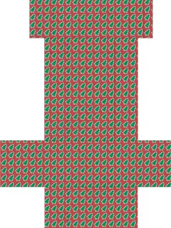 圣诞礼盒平面展开图