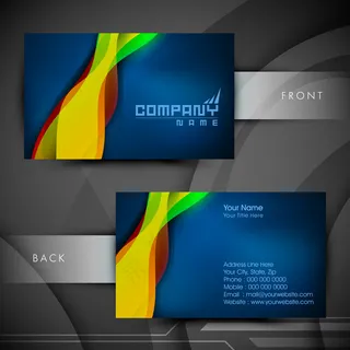 高档大气精致简洁名片设计模板