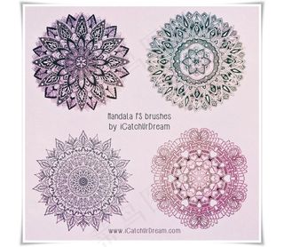 创意抽象的花纹装饰PS笔刷