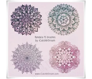 创意抽象的花纹装饰PS笔刷