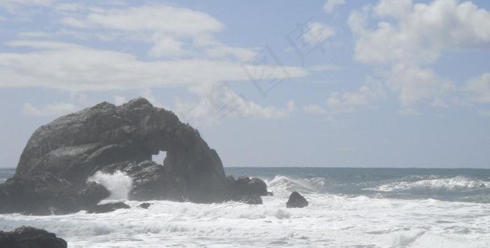 海岸岩石图片