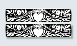 心脏和分支边界剪贴画