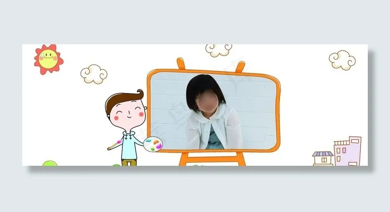 儿童摄影模板图片