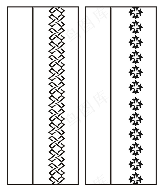 移门花纹图片cdr矢量模版下载