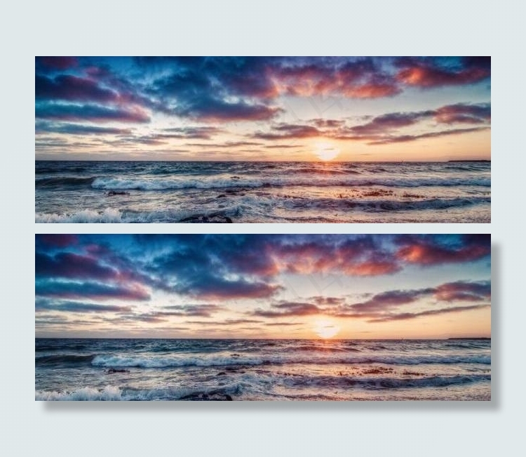 高清海边落日图片