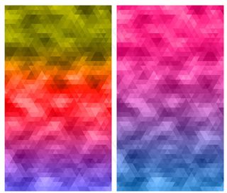 炫彩渐变几何拼接背景图片