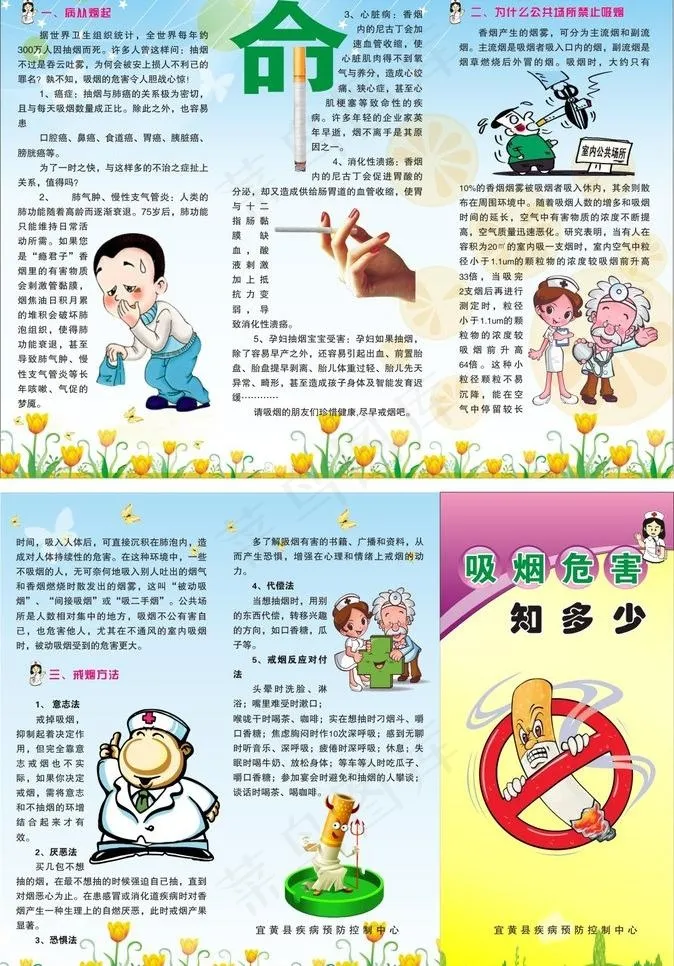 吸烟危害知多少图片cdr矢量模版下载