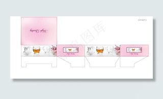 玻璃杯包装彩盒设计