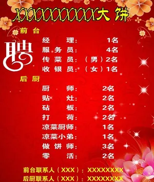 招聘展板图片