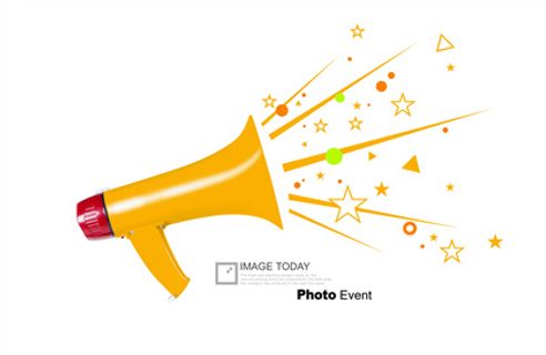 黄色小喇叭创意