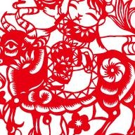 2009新春金牛剪纸矢量图11
