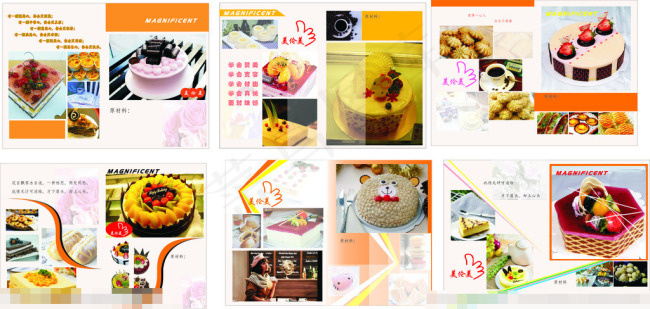 面包画册矢量素材