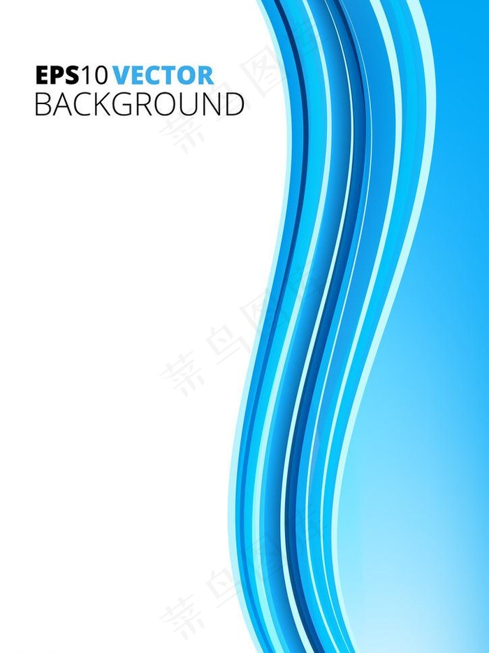 蓝色动感线条图片