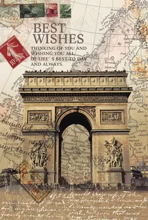 古老神秘的法国凯旋门PSD模板