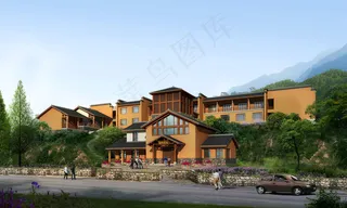 房屋景观效果图