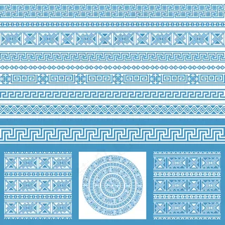 中国中式和风民族风格蓝色花纹瓷器手绘背景底纹图案矢量图片素材