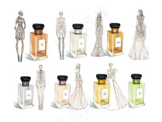 7款时尚女装香水设计图