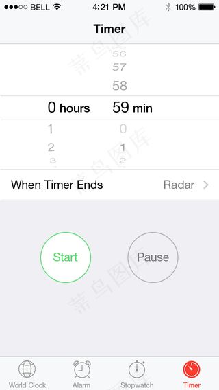 ios7默认app界面合集设计