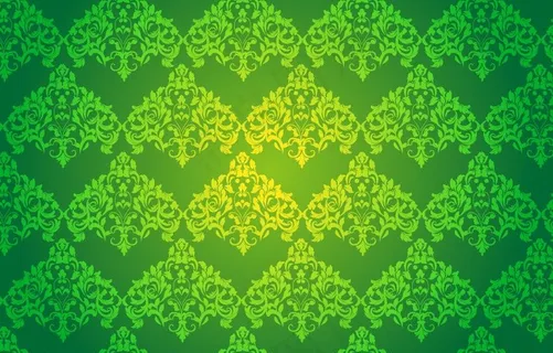 绿色花纹图片