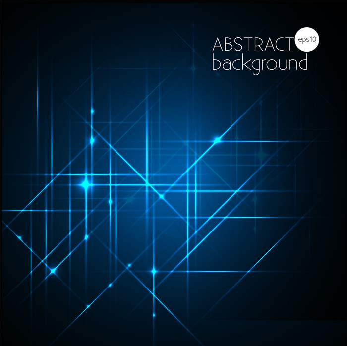 光效线条信息科技矢量背景素材