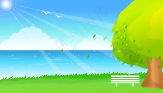 夏天风景素材图片