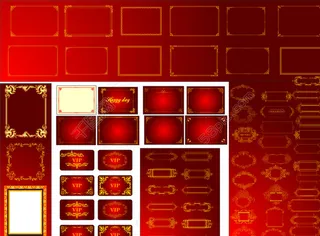 精美展板背景边框图片