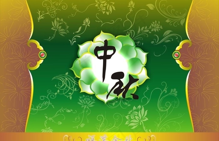 手绘中秋节图片cdr矢量模版下载