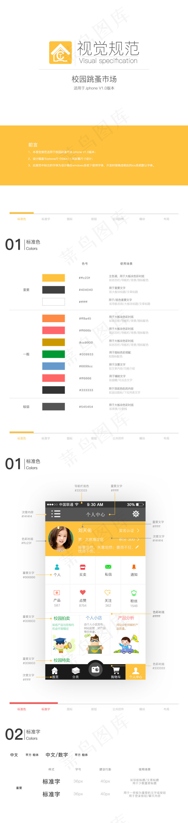 设计规范psd模版下载