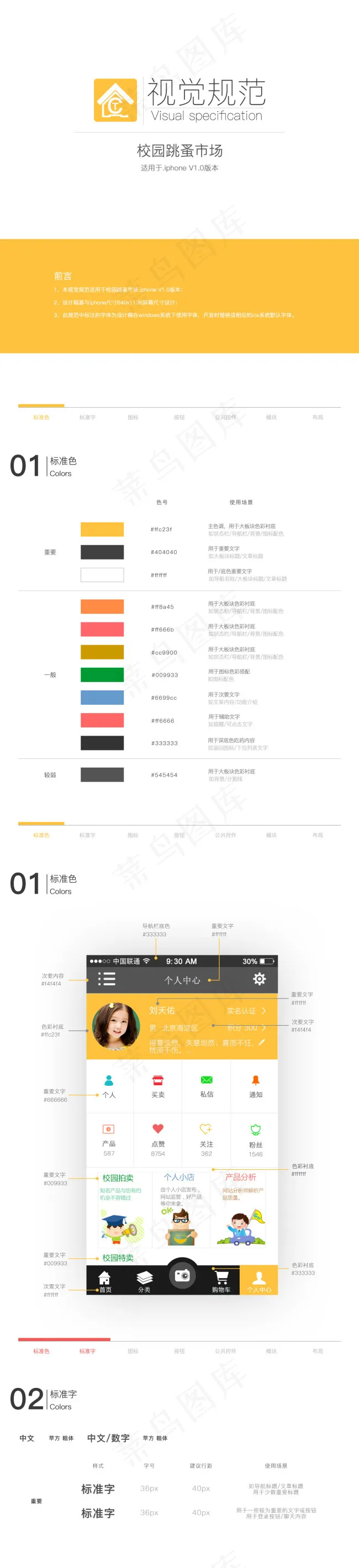 设计规范psd模版下载