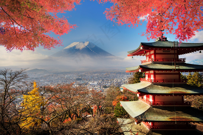 日本富士山风景