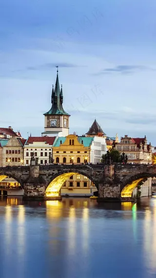 外国城市建筑大桥风光高清摄影图片