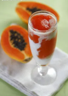 木瓜奶果汁图片