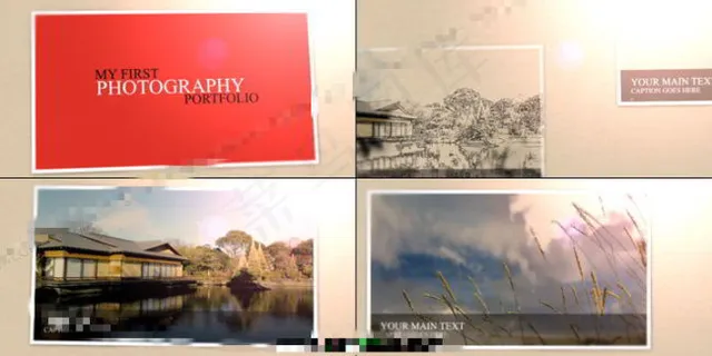 旅行明信片AE相册模板 旅行明信片AE相册模板