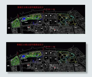上海古城公园全套CAD施工图
