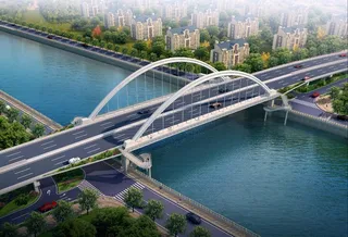 跨河大桥设计效果图图片