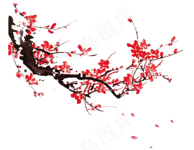 梅花ai矢量模版下载