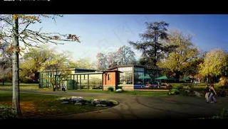 公园效果图分层图片