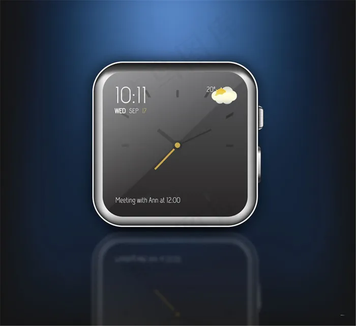 精致智能手表图标矢量素材ai矢量模版下载