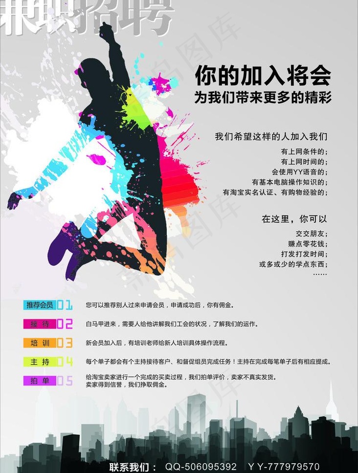 招聘兼职图片cdr矢量模版下载