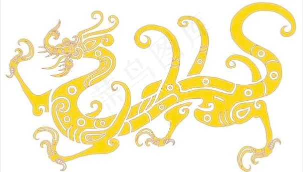 矢量龙纹2cdr矢量模版下载