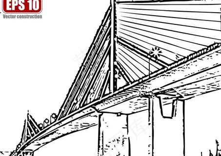 高架桥矢量剪影图片